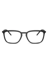 Dolce & Gabbana 54mm Square Optical Glasses In Matte Black