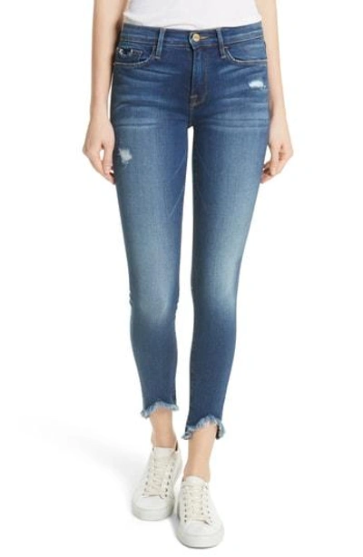 Frame Le Skinny De Jeanne Triangle Hem Jeans In Seabright Exclusive