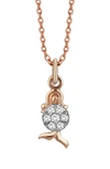 Kismet By Milka Diamond Star Zodiac Sign Necklace In Rose Gold/ Virgo