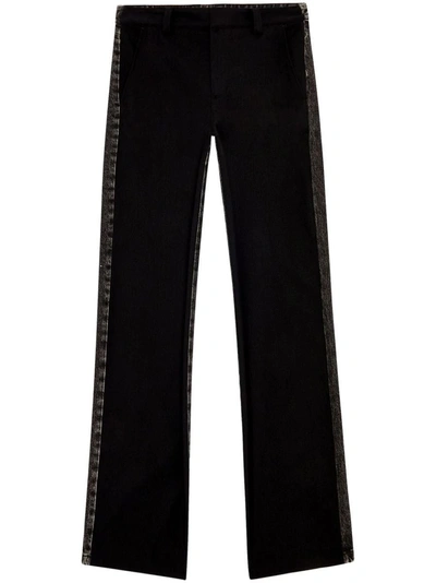 Diesel P-wire Denim Panelled Trousers In 9xx