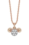 Kismet By Milka Diamond Star Zodiac Sign Necklace In Rose Gold/ Aries