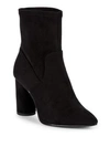Bcbg Ally Stretch Microsuede Booties In Black