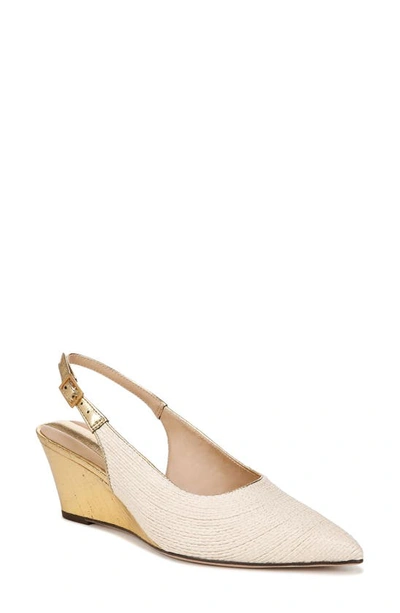 Franco Sarto Tessa Slingback Wedge Pump In Ivory