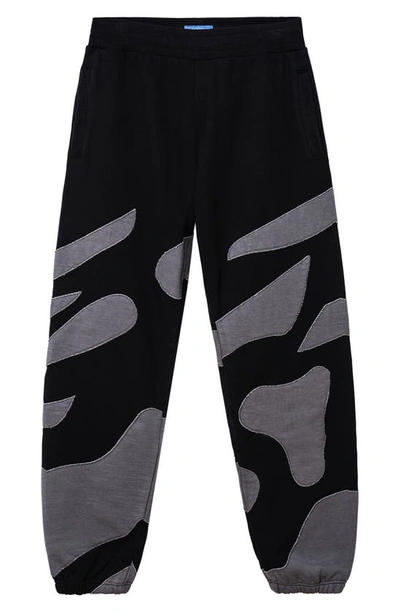 Market Peaked Fleece Pants In Black