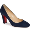 Christian Louboutin Viva Pump In Marine Suede