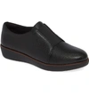 Fitflop Laceless Derby In Black Leather