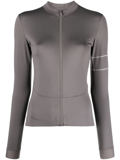 Rapha Logo-print Thermal-jersey Cycling Waistcoat In Grau