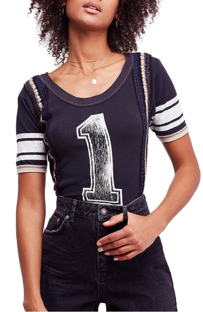 Free People First Place Tee In Black