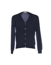 Aran Cashmere Cardigan In Dark Blue