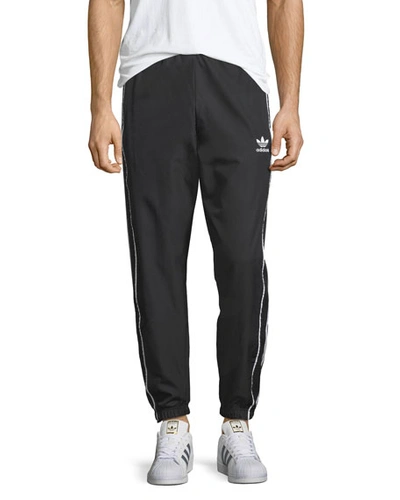Adidas Originals Men's Authentic Active Wind Pants In Black/white
