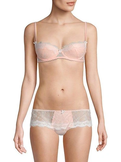 Mimi Holliday Lace Underwire Demi Bra In Baby Pink