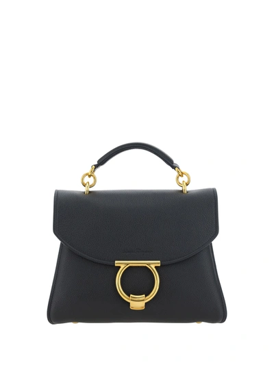 Ferragamo Top Handle In Nero