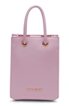 Anne Klein Mini Tube North/south Crossbody Bag In Pink Diamond