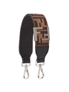 Fendi Embossed Mini Shoulder Strap - Brown