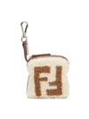 Fendi Ff Logo Key Ring In White