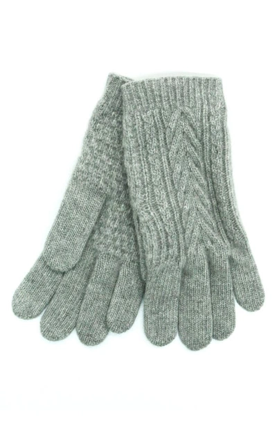 Portolano Cashmere Gloves In Light Heather Grey