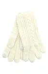 Portolano Cashmere Gloves In White