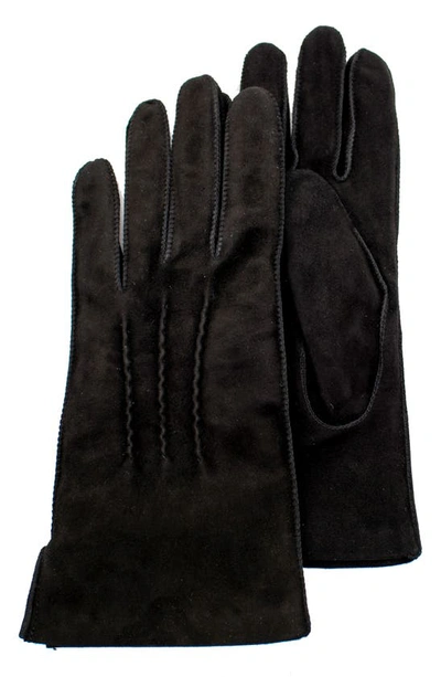 Portolano Suede Gloves In Black