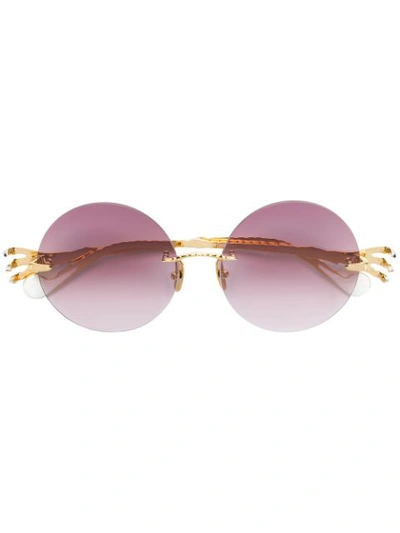Anna-karin Karlsson The Claw And The Nest Sunglasses In Metallic