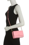 Kate Spade Morgan Leather Wallet On A Chain In Salmon Pink