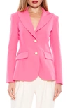 Alexia Admor Jessica Peak Lapel Blazer In Pink