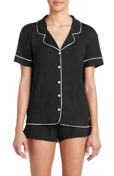 Honeydew Intimates Rest Easy Shortie Pajamas In Black