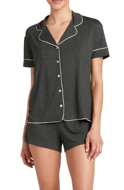 Honeydew Intimates Rest Easy Shortie Pajamas In Heather Charcoal