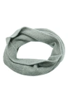 Portolano Popcorn Stitch Infinity Scarf In Light Heather Grey