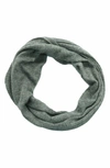 Portolano Plain Loop Scarf In Light Heather Grey