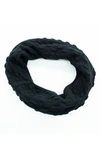 Portolano Bubble Stitched Infinity Scarf In Black