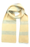 Portolano Stripe Scarf In Cream/ Beige Blue