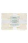 Chic Jacquard Weave Cotton 6-piece Bath Towel Set In Neutral
