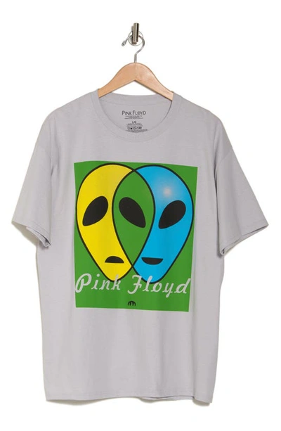 Philcos Pink Floyd Aliens Graphic T-shirt In Ice Grey