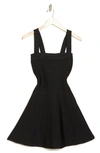 Bebe Bandage A-line Minidress In Black