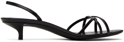The Row Black Harlow 35 Heeled Sandals