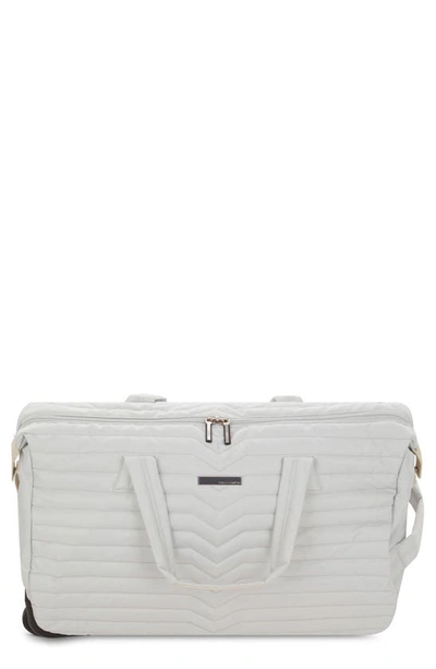 Vince Camuto Avery Carry-on Duffle Bag In White