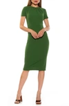 Alexia Admor Quinn Stretch Sheath Dress In Sage