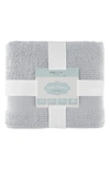 Chic Jacquard Weave Cotton 2-piece Bath Sheet Set In Grey