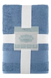 Chic Jacquard Weave Cotton 3-piece Bath Towel Set In Blue