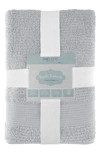 Chic Jacquard Weave Cotton 3-piece Bath Towel Set In Gray