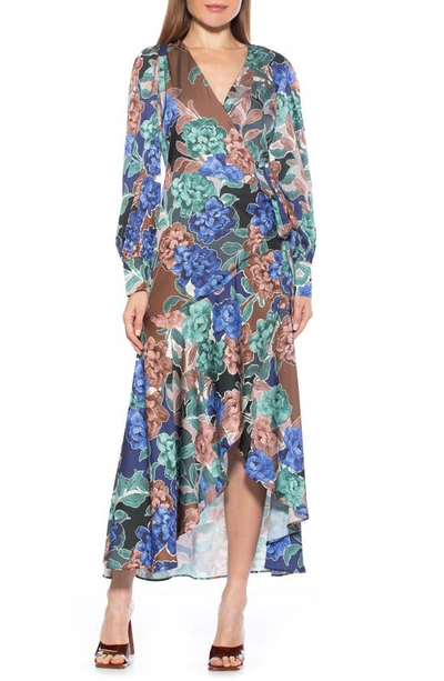 Alexia Admor Ruffle Wrap Maxi Dress In Multi Floral