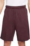 Nike Dri-fit 7-inch Brief Lined Versatile Shorts In Night Maroon/ Black