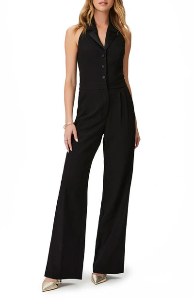 Paige Vienna Pleat Front Sleeveless Jumpsuit In Black