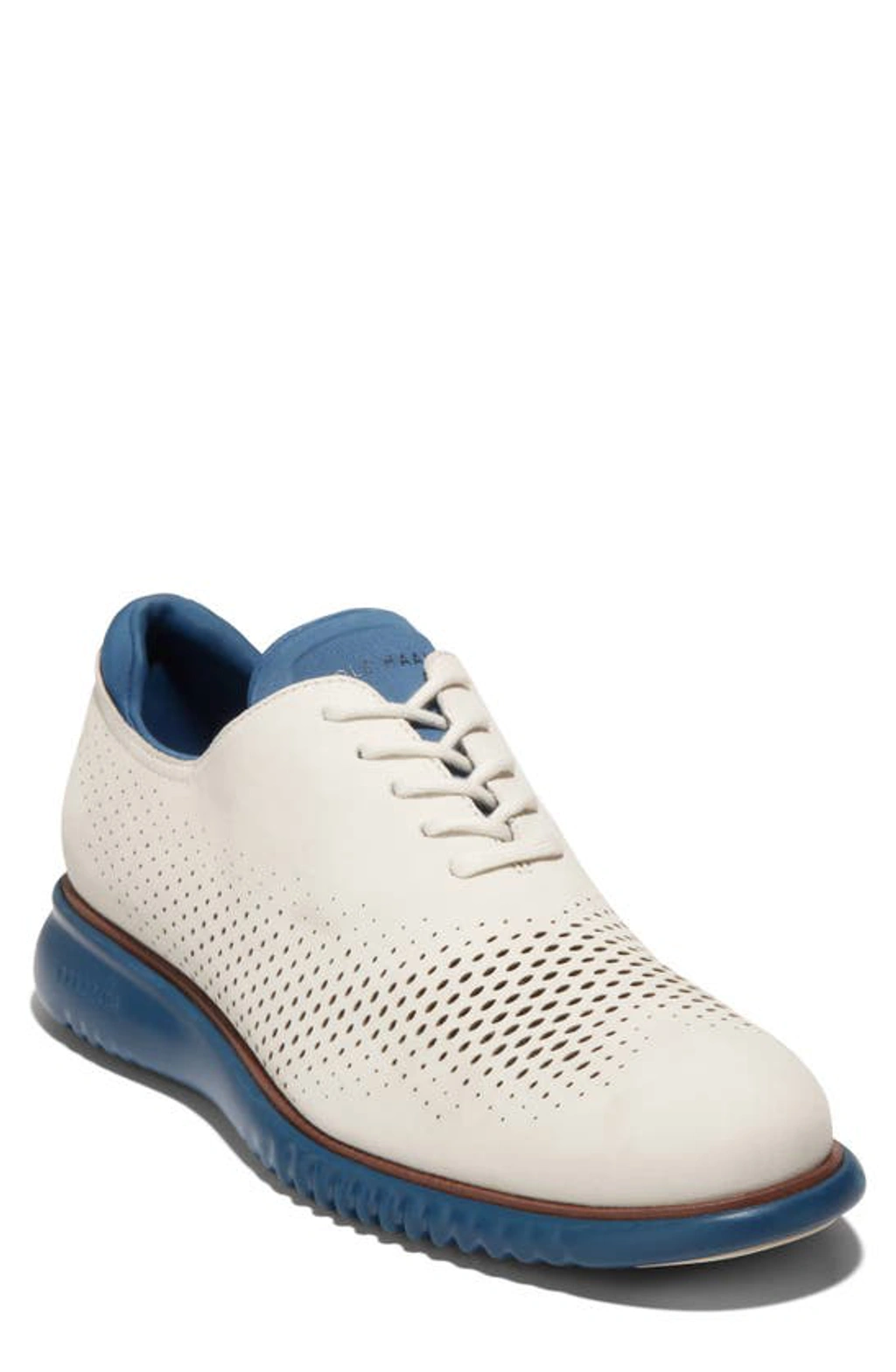 Haan Zerogrand Laser Wingtip Oxford Blue Cole Haan Shoes Cole Haan