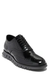 Cole Haan Zerogrand Wingtip Derby In Black/ Periscope