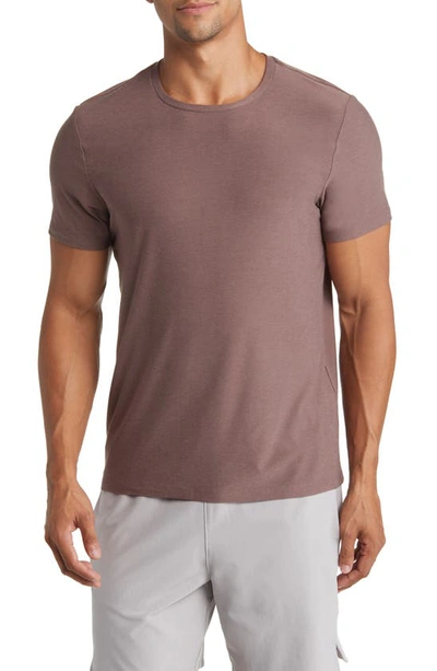 Beyond Yoga Featherweight Always Beyond Performance T-shirt In Truffle Heather