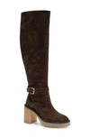 Free People Jasper Over The Knee Boot In Military Brown