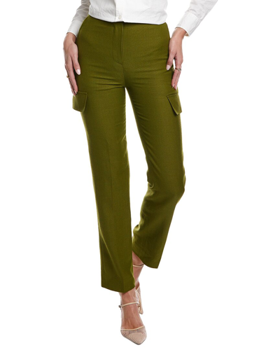 Burberry Wool-blend Pant In Green