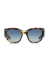 Valentino Havana Tortoise Sunglasses In Blue Havana