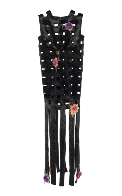 Christopher Kane Hand-beaded Dress In Black